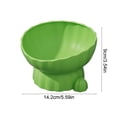 thumbnail image 3 of Uklsqma Multi-Color Plastic Elevated Cat Bowl | Tilted Rim Neck-Relief Design | Non-Slip Stable Base | Large Diameter Pet Food and Water Dish | Easy to Clean Durable Puppy Feeding Bowl, 3 of 6