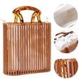 thumbnail image 3 of Bamboo Handbag, Beach Bag, Elegant Summer Travel For Holiday, 3 of 8