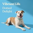 thumbnail image 4 of Vibrant Life Adjustable Fashion Dog Collar, Green Polka Dot, Size M, 4 of 11