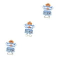 thumbnail image 3 of pitrice 1/2/3 Enfants Motif Rayure Col Rabattable Chemise Pantalon Ensemble Voyage Randonnée Parti Garçons Filles Tops Shorts Kit Cadeau d'Anniversaire Blanc 80cm 3PCS, 3 of 6