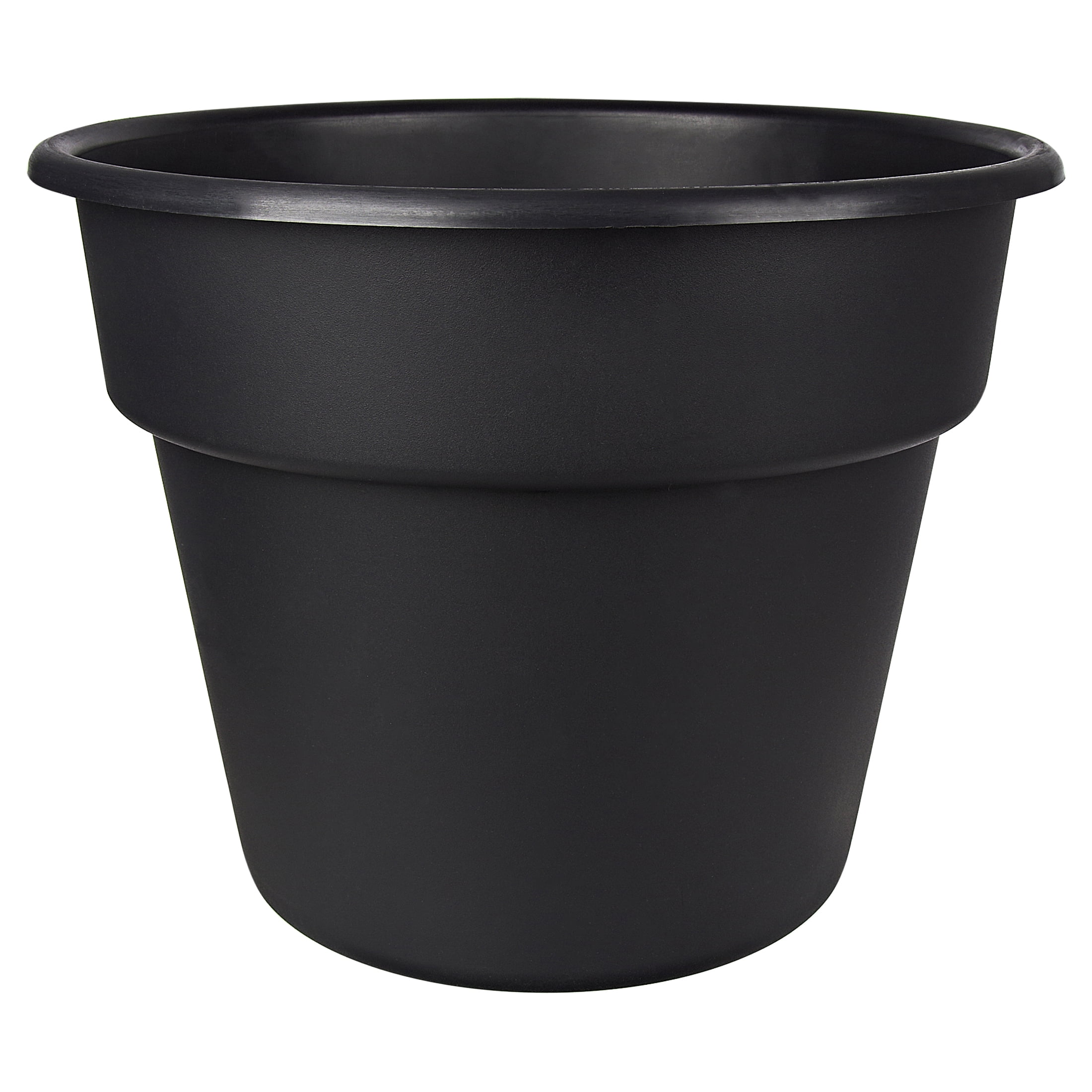 Mainstays 16-Inch Flint Resin Planter in Rich Black - Walmart.com