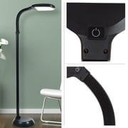 Lavish Home Natural Sunlight LED Floor Lamp with Bendable Neck 60 Inch (Black)