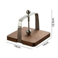thumbnail image 4 of CarpNettore Joseph Statue Sleeping Joseph Figurine Paper Holder Cafe Napkin Rack Desk Organizer Made of Resin Stainless Steel Walnut Wood Suitable for Home Garden, 4 of 8