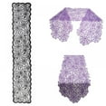 thumbnail image 6 of Lace Halloween Table Runner, Polyester Black Spider Web Table Runner for Halloween Dinner Parties and Scary Movie Nights Table Decoration,13"x72", 6 of 7