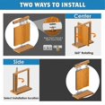 thumbnail image 4 of Door Pivot Hinges Heavy Duty Hinges for Max 200 Lb Wood Doors ,Pivot Hinges for Hidden Door Bookcase,Secret Door, 4 of 5