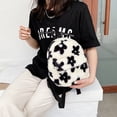thumbnail image 3 of Sywqhk Mochila De Felpa Con Estampado De Flores Para Mujer De Estilo Preppy Mochila Pequeña Informal Sywqhk Para estrenar, 3 of 9