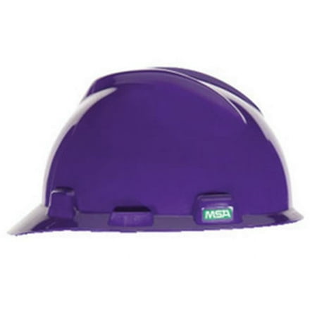 Msa 454-495858 Polyethylene Slotted Cap Style Bump Cap With Ratchet Suspension Purple