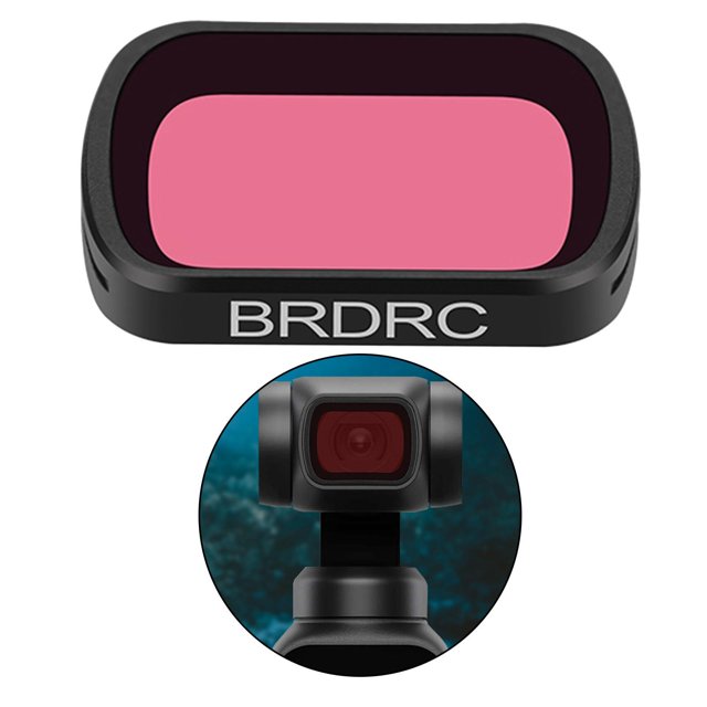Lente de color con filtro de buceo resistente al agua mejora los colores para la cámara DJI 2 / PTZ, se puede usar junto con la carcasa impermeab Luz roja Macarena Lente de la cámara de buceo