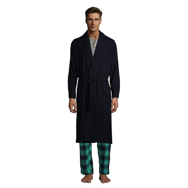 Lands' End Men's Flannel Robe