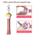 thumbnail image 6 of Zeiwohndc Multifunctional Silicone Lip Gloss Cap Keychain 6 Color Portable Cover, 6 of 7