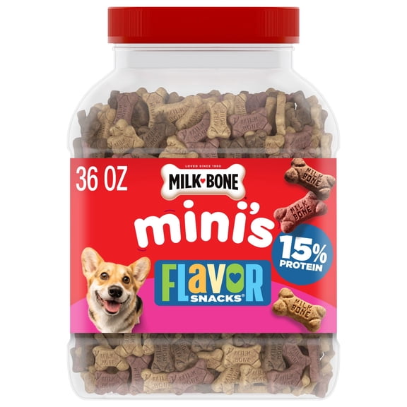 Milk-Bone Flavor Snacks Dog Biscuits, Mini's (Various Sizes)
