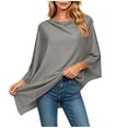 thumbnail image 2 of Umfun Women's Soft Draped Poncho Cape for Women - Lightweight Cozy Sheer Shawl Wrap with Flowing Silhouette for All-Season Everyday Wear, 2 of 8