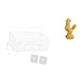 thumbnail image 1 of Cesta de almacenamiento colgante,Cesta de almacenamiento para gabinete organizador de pared colgante,Escultura de pollo,Escultura de pollo,decoración del hogar,figura de gallo,Figura, 1 of 8