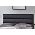 thumbnail image 3 of Black PU Upholstered King Size Platform Bed (No Box Spring Required), 3 of 5