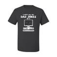 thumbnail image 2 of Wild Bobby, I Keep All My Dad Jokes in A Dad Base, Funny Father's Day Tee Father's Day Men Graphic Tee, Charcoal, 4X-Large, 2 of 3
