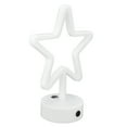thumbnail image 4 of Lámpara de escritorio LED USB con forma de estrella de cinco puntas, luz cálida, letrero de neón, decoración para dormitorio, bar y vacaciones., 4 of 14