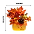 thumbnail image 3 of Fall Decorations - 8.66*7.48 Inch Artificial Pumpkin Decor Stems Battery Operated Fall Halloween Thanksgiving Home Decor Table Living Room Flower Decoration, 3 of 9