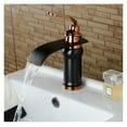 thumbnail image 4 of Luxury Style Bagno Bacino Lavandino Rubinetto In Ottone Massiccio Olio strofinato Bronzo Con Rosa D'oro Tap Cascata, 4 of 7