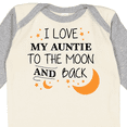 thumbnail image 4 of Inktastic I Love My Auntie to the Moon and Back Boys or Girls Long Sleeve Baby Bodysuit, 4 of 5