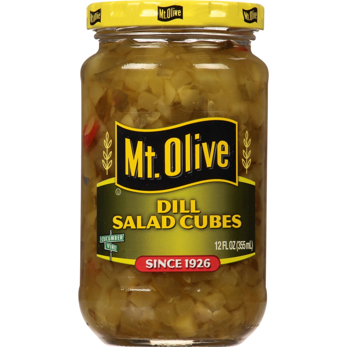 (4 pack) Mt. Olive Dill Salad Cubes - 12 fl oz jar
