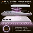 thumbnail image 2 of for Samsung Galaxy S23 Plus Case, [Full Camera Cover Protection] [Compatible with MagSafe] Magnetic Metallic Glossy Slim Clear Luxury Soft Shockproof Case for Galaxy S23 Plus 6.6inch -Lavender Purple, 2 of 18