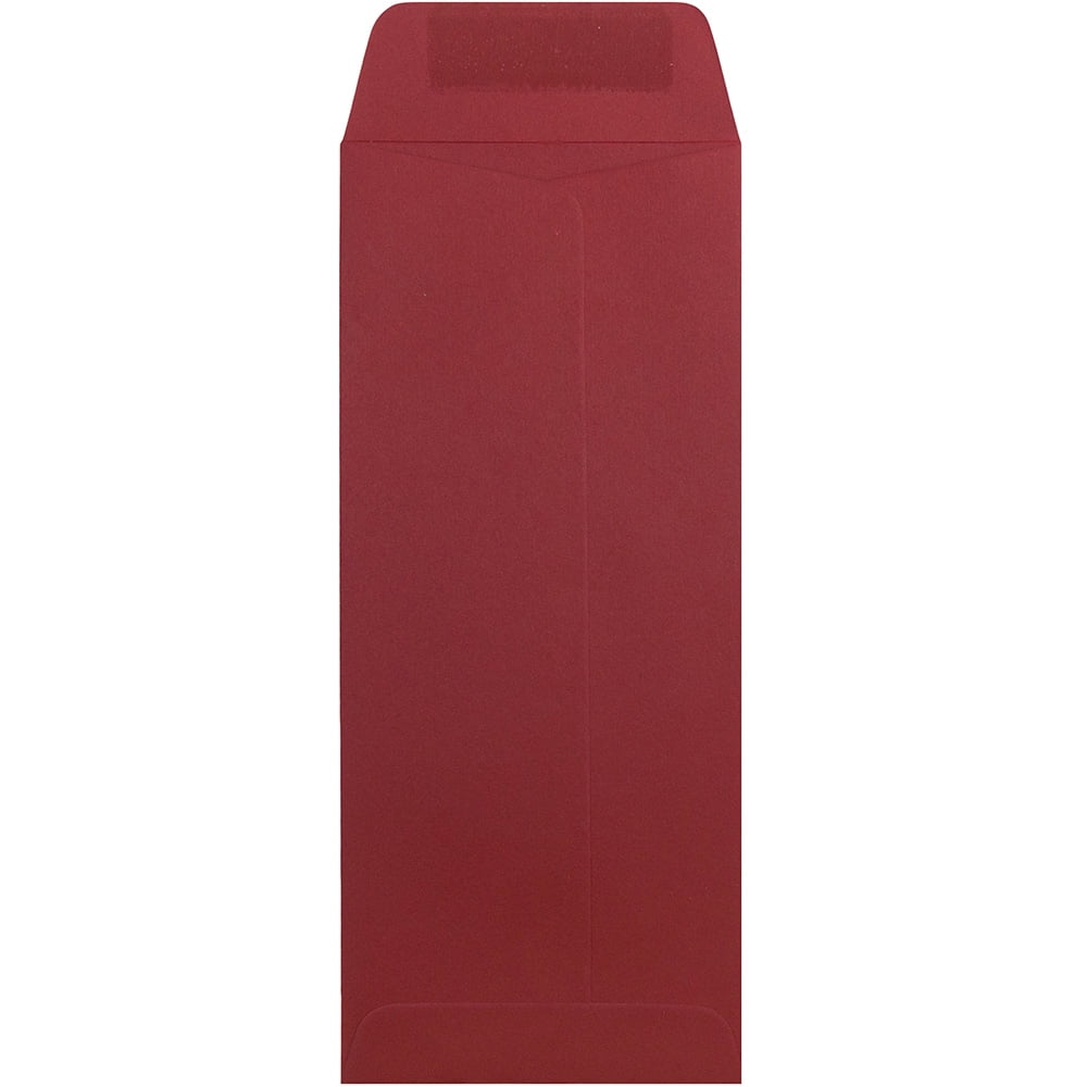 JAM Paper #10 Policy Envelopes, 4.1x9.5, Dark Red, 500/Box