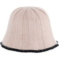 thumbnail image 3 of CoCopeaunts Winter Bucket Hats for Women Foldable Warm Fisherman Hats Fashion Solid Color Stripe Knitting Hat Camping Hiking, 3 of 8