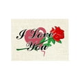 thumbnail image 2 of Gift for Girls Valentine Bulk Gifts Valentine's Day Placemats Insulation Mats Cup Mats Linen Printed Table Mats Fmlxio, 2 of 6