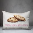 thumbnail image 3 of Creative Products Bribing Santa with Cookies 14x20 Spun Poly Pillow, 3 of 3