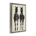 thumbnail image 2 of Stupell Industries Rustic Lodge Silhouetted Horse Couple Brown Floating Frame Canvas Art, 17 x 25, by Petals Prints Design, 2 of 8
