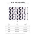 thumbnail image 5 of Honeii Seahorses and Hearts print throw blanket, crafted from cozy cotton flannel, offers versatile home decor as a bedding suitable for all seasons.-50"x40", 5 of 6