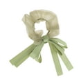 thumbnail image 4 of Unique Bargains 1 Pc Grace Bow Ribbon Scrunchies Green, 4 of 5