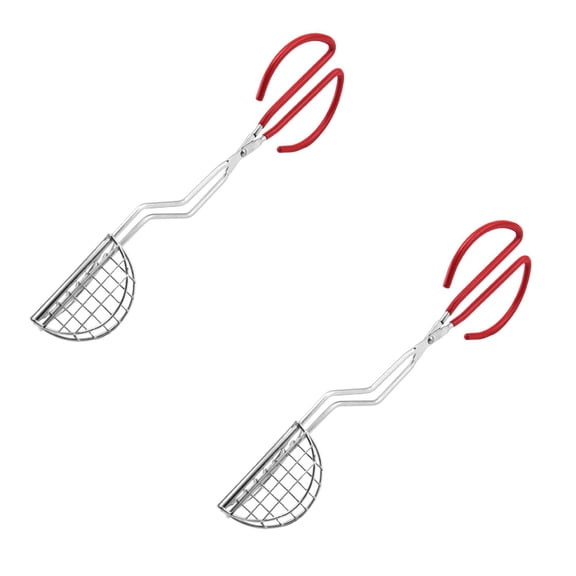 2Pack Pancake Making Tools Taco Shell Tongs Steel Stay-Cool Handle For Frying Homemade Crispy Shells For Tacos Appetizers Dips And Desserts 13Inch