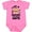 Raspberry, variant on Inktastic Monkey I Love Hanging out with My Auntie Boys or Girls Baby Bodysuit