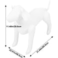 thumbnail image 3 of HUGFEGWE Pet Clothing Model Dog Head Mannequin Plastic Dog Mannequin Shop Display Mannequin Dog Mannequin Torso Pet Store Mannequin Counter Pet Shop Display Clothes Hanger White PVC CJB91-138640, 3 of 9