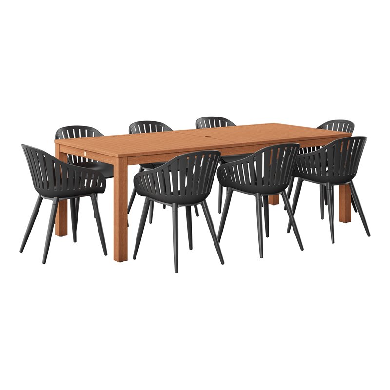 International Home Miami Corp Amazonia 9Piece Patio Dining Set in