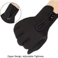 thumbnail image 4 of Guantes de abrigo congelados, guantes de abrigo de invierno con recubrimiento impermeable y función de pantalla táctil, correr y montar en bicicleta, Código XL rosa, 4 of 5