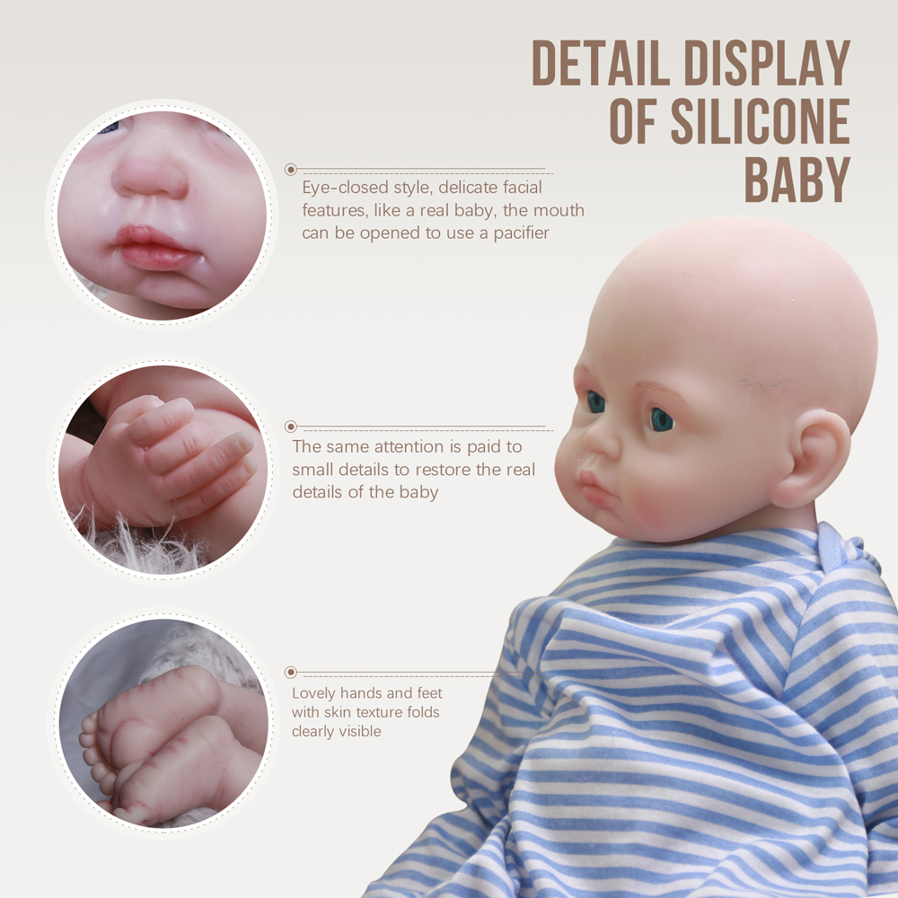 Buy Silicone Reborn Baby Dolls Dollhouses Lifelike Dolls DIY Toys for