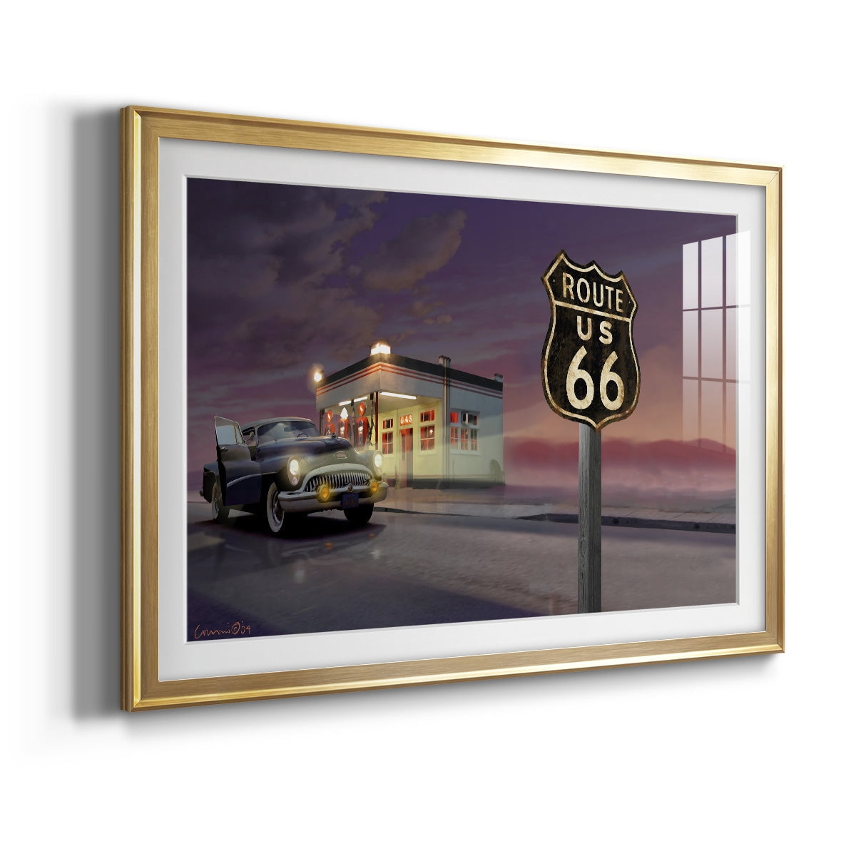 Route 66 Premium Framed Print - Ready to Hang