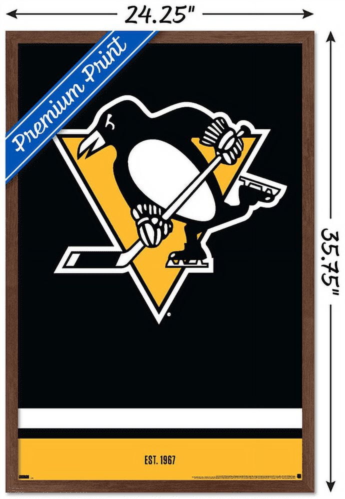 NHL Pittsburgh Penguins - Logo 21 Wall Poster, 22.375" x 34", Framed