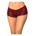 thumbnail image 2 of Bóxer Secret Treasures para Mujer, Vino Casual Encaje Talla M, 2 of 4
