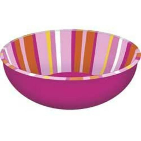 Pink Party Time Large Formed Bowl - FINAL SALE