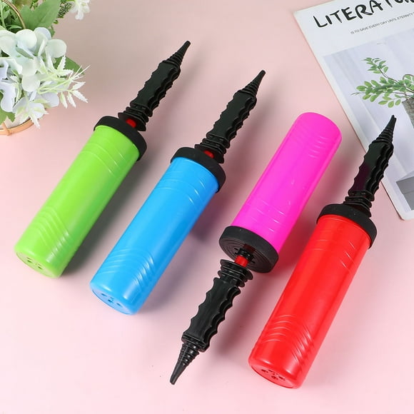OULII 5 Pcs Pompe à Ballons Portable en Plastique Pompe à Air à Main Couleurs Assorties pour Décorations de Fête