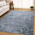 thumbnail image 6 of Addison Rugs Mayfield Premium Machine Washable Traditional Global Blue Rectangle Rug, 9' x 12', 6 of 6