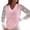 Pink, variant on Vedolay Women Blouse Shirts 3/4 Sleeve Tops for Women Floral Print Tees Shirts White,M