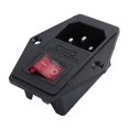 thumbnail image 5 of 3 Pin IEC320 C14 Inlet Module Plug Fuse Switch Male Power Socket 10A 250V, 5 of 5