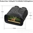 thumbnail image 4 of Full Color All Black Binocular Night Vision Telescope Handheld Outdoor Digital Photo Video Bird Watching Mirror 3.0 Large Screen(DT39Green), 4 of 6