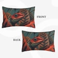 thumbnail image 2 of Rateoe Colorful Reptile And Leaves Pattern Pillow Covers with Invisible Zipper(Pillows are not Included) Standard Pillowcases-16"x24", 2 of 6