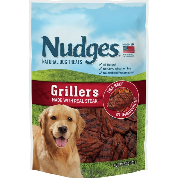 Nudges® Grillers Natural Dog Treats Made with Real Steak, 5 oz