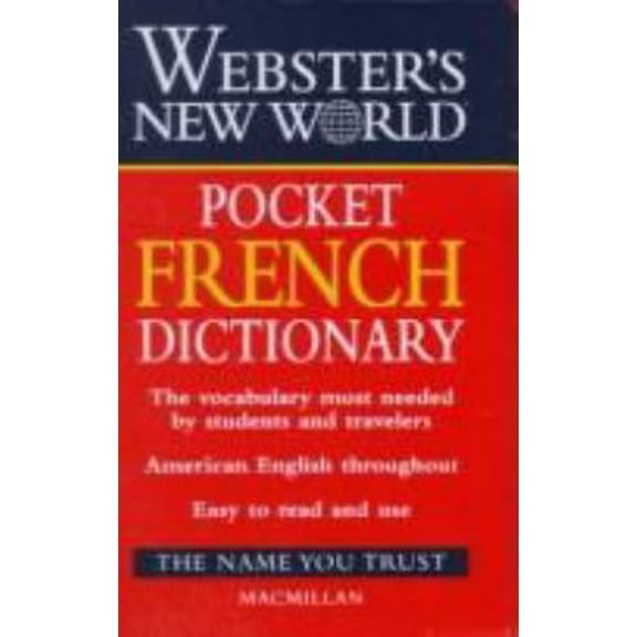 Pre-Owned Dic Webster's New World Pocket French Dictionary (Paperback) 0028623843 9780028623849
